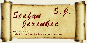 Stefan Jerinkić vizit kartica